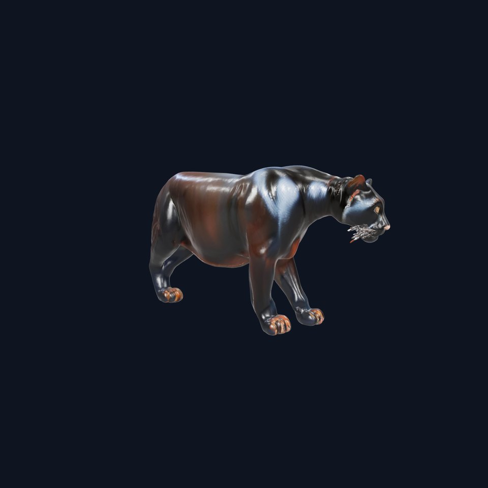 Majestic Black Panther model pack